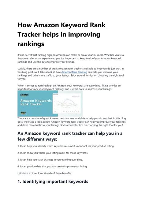 amazon keyword rank tracker|How to Track Keyword Ranking on Amazon in 2024 .